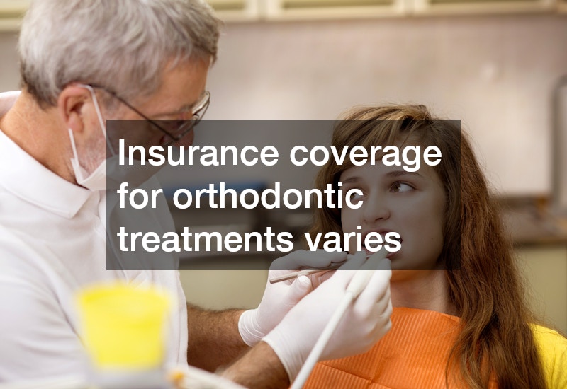 woman with braces in a dental clinic